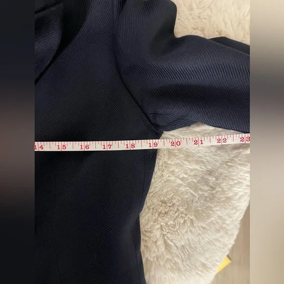 Reiss Larsson navy double breasted twill blazer - Picture 15 of 16